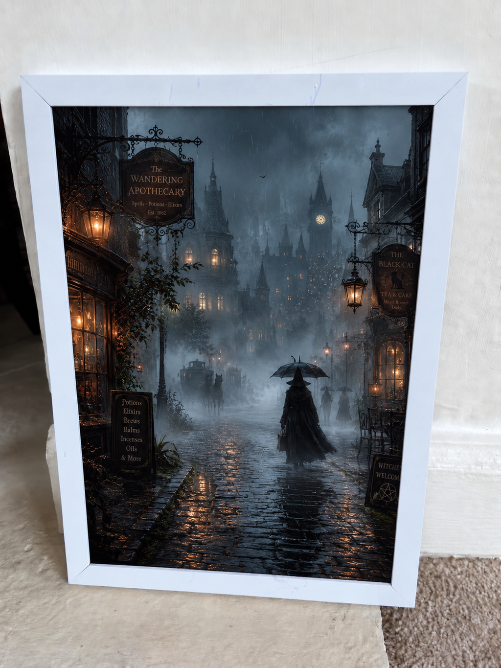 Wandering Apothecary Gothic Witch Street Art Print