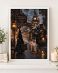 Ravenhollow Hidden Station Gothic Witch Train Art Print